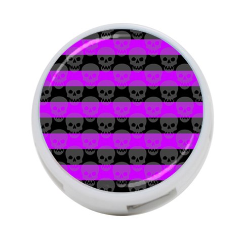 Purple Goth Skulls  4 Front