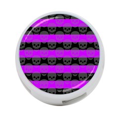 Purple Goth Skulls  4 Back