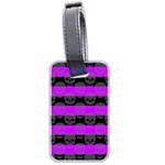 Purple Goth Skulls  Luggage Tag (two sides)