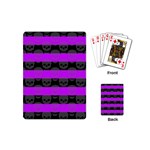 Purple Goth Skulls  Playing Cards (Mini)