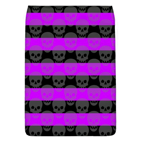 Purple Goth Skulls  Removable Flap Cover (Large) from ArtsNow.com Front