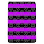 Purple Goth Skulls  Removable Flap Cover (Large)