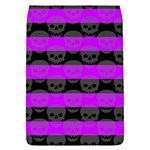 Purple Goth Skulls  Removable Flap Cover (Small)