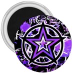 Purple Star 3  Magnet