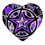 Purple Star Ornament (Heart)