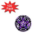 Purple Star 1  Mini Button (100 pack) 