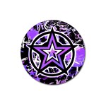 Purple Star Magnet 3  (Round)