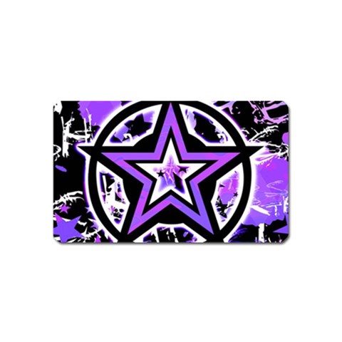 Purple Star Magnet (Name Card) from ArtsNow.com Front