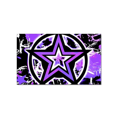 Purple Star Sticker Rectangular (10 pack) from ArtsNow.com Front