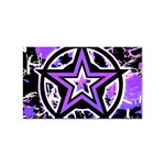 Purple Star Sticker Rectangular (10 pack)