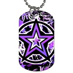 Purple Star Dog Tag (Two Sides) from ArtsNow.com Front