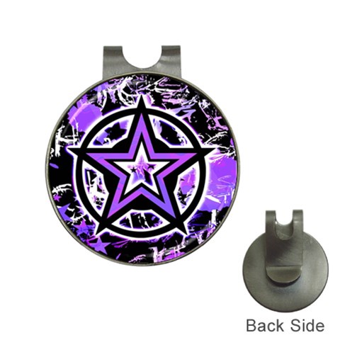 Purple Star Golf Ball Marker Hat Clip from ArtsNow.com Front