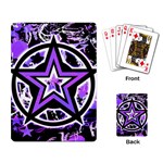 Purple Star Playing Cards Single Design