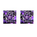 Purple Star Cufflinks (Square)