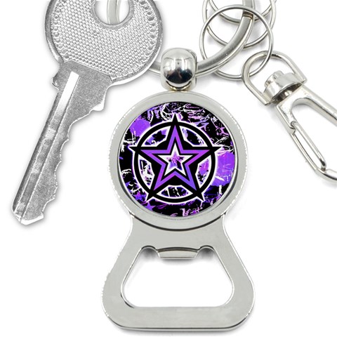Purple Star Bottle Opener Key Chain from ArtsNow.com Front