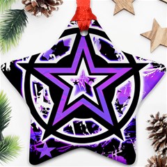 Purple Star Star Ornament (Two Sides) from ArtsNow.com Front