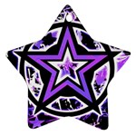 Purple Star Star Ornament (Two Sides)