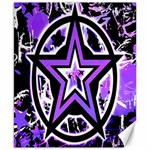 Purple Star Canvas 8  x 10 