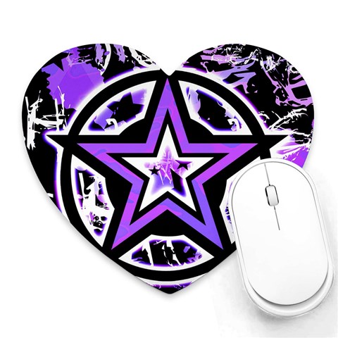 Purple Star Mousepad (Heart) from ArtsNow.com Front