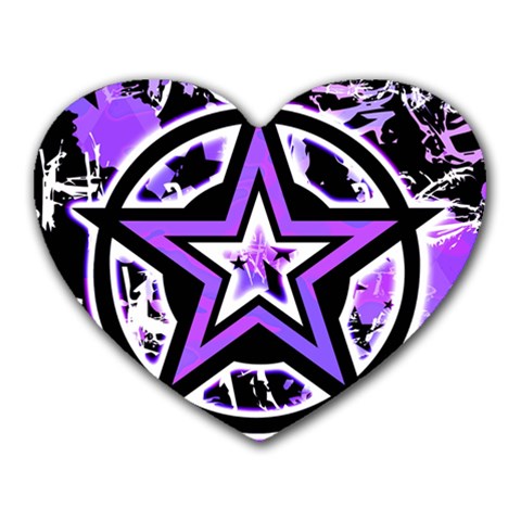Purple Star Mousepad (Heart) from ArtsNow.com Front
