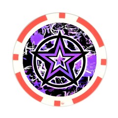 Purple Star Poker Chip Card Guard (10 pack) from ArtsNow.com Front