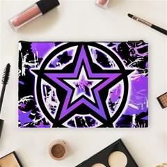 Purple Star Cosmetic Bag (Large) from ArtsNow.com Back