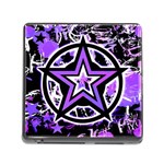 Purple Star Memory Card Reader with Storage (Square)