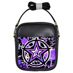 Purple Star Girls Sling Bag