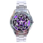 Purple Star Stainless Steel Analogue Men’s Watch