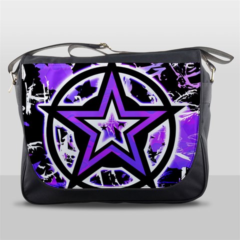 Purple Star Messenger Bag from ArtsNow.com Front