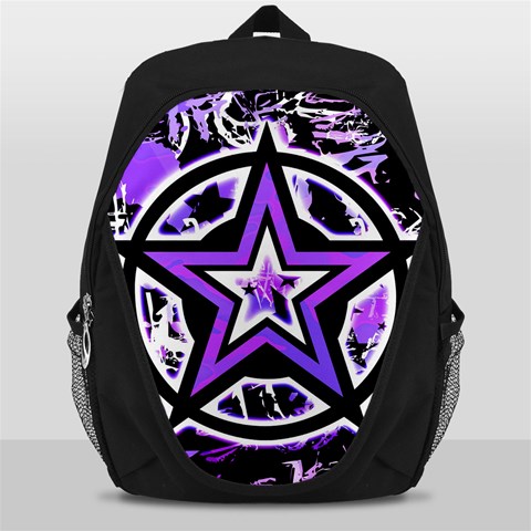 Purple Star Backpack Bag from ArtsNow.com Front