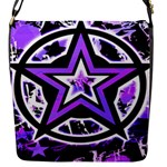 Purple Star Flap closure messenger bag (Small)