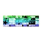 Rainbow Checker Skull Splatter Sticker Bumper (10 pack)