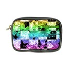 Rainbow Checker Skull Splatter Coin Purse