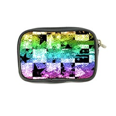 Rainbow Checker Skull Splatter Coin Purse from ArtsNow.com Back