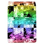 Rainbow Checker Skull Splatter Removable Flap Cover (Large)