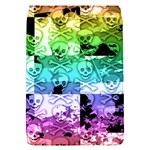 Rainbow Checker Skull Splatter Removable Flap Cover (Small)