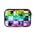 Rainbow Checker Skull Splatter Apple iPad Mini Zipper Case