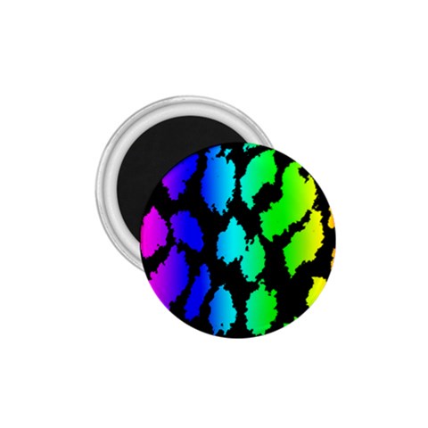 Rainbow Leopard 1.75  Magnet from ArtsNow.com Front