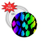 Rainbow Leopard 2.25  Button (10 pack)