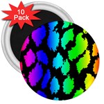 Rainbow Leopard 3  Magnet (10 pack)