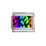 Rainbow Leopard Italian Charm (9mm)