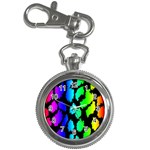 Rainbow Leopard Key Chain Watch