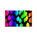 Rainbow Leopard Sticker (Rectangular)