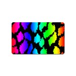 Rainbow Leopard Magnet (Name Card)
