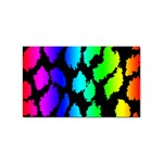 Rainbow Leopard Sticker Rectangular (10 pack)