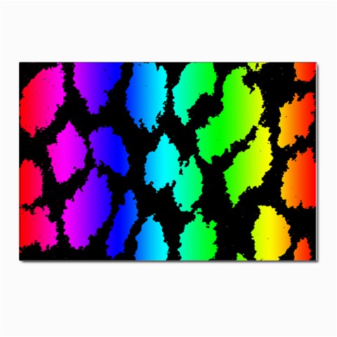 Rainbow Leopard Postcards 5  x 7  (Pkg of 10) from ArtsNow.com Front