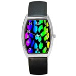 Rainbow Leopard Barrel Style Metal Watch