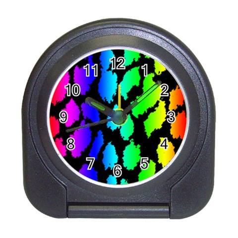 Rainbow Leopard Travel Alarm Clock from ArtsNow.com Front