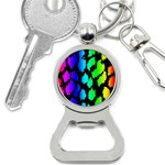 Rainbow Leopard Bottle Opener Key Chain